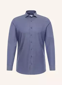 Рубашка узкого кроя Eterna, серый