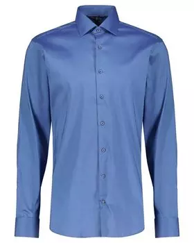 Рубашка узкого кроя Eterna, синий