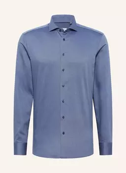 Рубашка узкого кроя Eterna, синий