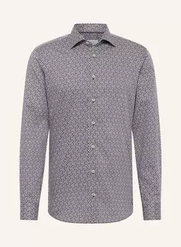 Рубашка узкого кроя Eterna, синий