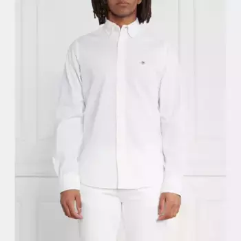 Рубашка узкого кроя Gant, белый
