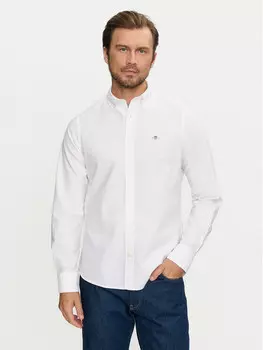 Рубашка узкого кроя Gant, белый