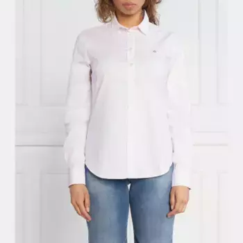 Рубашка узкого кроя Gant, розовый