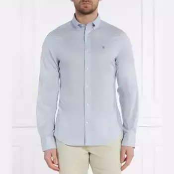 Рубашка узкого кроя Gant, синий