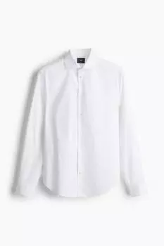 Рубашка узкого кроя H&M, белый