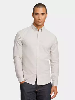 Рубашка узкого кроя Lindbergh, бежевый