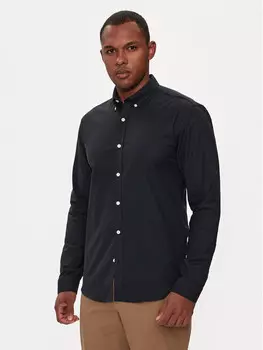 Рубашка узкого кроя Lindbergh, черный