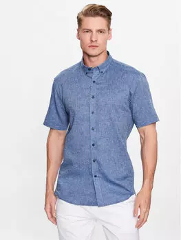 Рубашка узкого кроя Lindbergh, синий