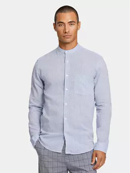 Рубашка узкого кроя Lindbergh, синий