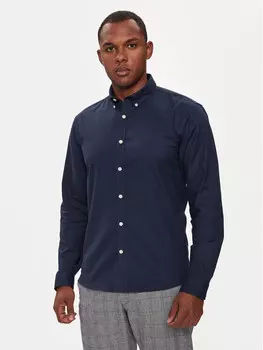 Рубашка узкого кроя Lindbergh, синий