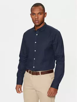 Рубашка узкого кроя Lindbergh, синий