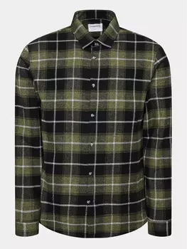 Рубашка узкого кроя Lindbergh, зеленый