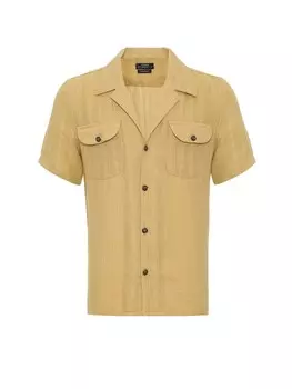 Рубашка узкого кроя на пуговицах Antioch, бежевый