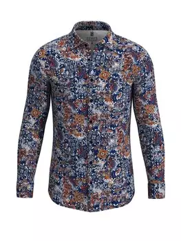 Рубашка узкого кроя на пуговицах Desoto, синий кобальт