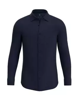 Рубашка узкого кроя на пуговицах Desoto, темно-синий