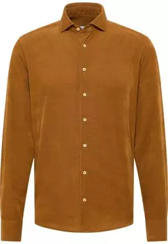 Рубашка узкого кроя на пуговицах Eterna, цвет Auburn