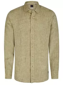 Рубашка узкого кроя на пуговицах Hechter Paris, зеленый