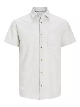 Рубашка узкого кроя на пуговицах JACK & JONES ABEL, белый