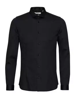 Рубашка узкого кроя на пуговицах JACK & JONES PARMA, черный