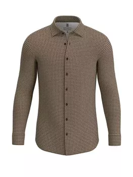 Рубашка узкого кроя на пуговицах Olsen, коричневый