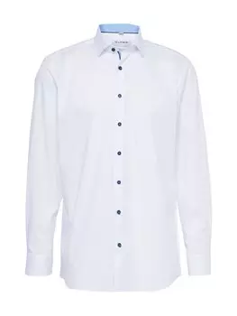 Рубашка узкого кроя на пуговицах OLYMP, белый