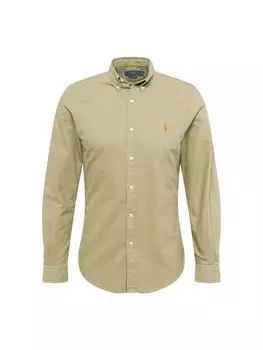 Рубашка узкого кроя на пуговицах Polo Ralph Lauren, оливковое
