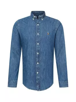 Рубашка узкого кроя на пуговицах Polo Ralph Lauren, синий