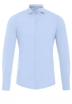 Рубашка узкого кроя на пуговицах Pure, светло-синий
