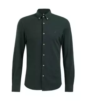 Рубашка узкого кроя на пуговицах We Fashion, темно-зеленый