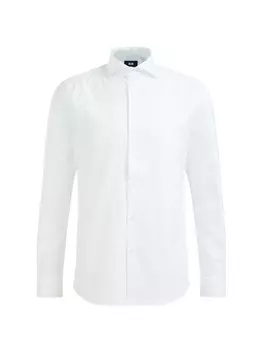 Рубашка узкого кроя на пуговицах We Fashion, белый