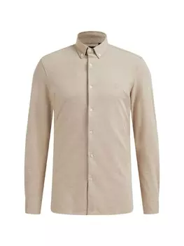 Рубашка узкого кроя на пуговицах We Fashion, бежевый