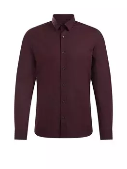 Рубашка узкого кроя на пуговицах We Fashion, красное вино
