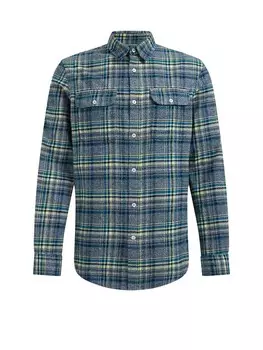 Рубашка узкого кроя на пуговицах We Fashion, темно-синий