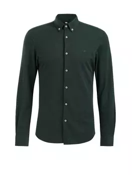 Рубашка узкого кроя на пуговицах We Fashion, темно-зеленый