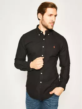 Рубашка узкого кроя Polo Ralph Lauren, черный