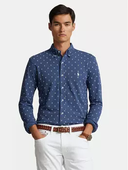 Рубашка узкого кроя Polo Ralph Lauren, синий