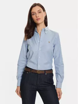 Рубашка узкого кроя Polo Ralph Lauren, синий