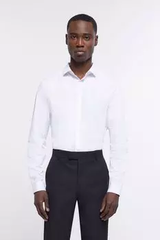 Рубашка узкого кроя River Island, белый