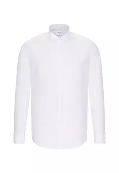 Рубашка узкого кроя с длинным рукавом Seidensticker, белый