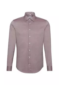 Рубашка узкого кроя с длинными рукавами Seidensticker, красный