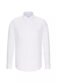 Рубашка узкого кроя с длинными рукавами Seidensticker, белый