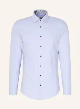 Рубашка узкого кроя Seidensticker, голубой