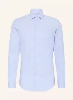 Рубашка узкого кроя Seidensticker, голубой