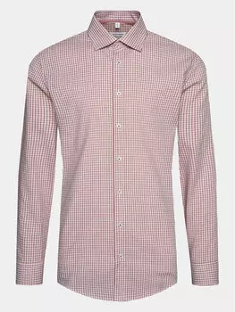 Рубашка узкого кроя Seidensticker, красный