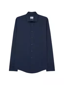 Рубашка узкого кроя Seidensticker, синий