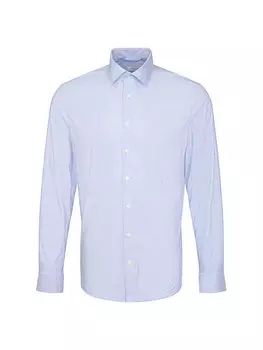 Рубашка узкого кроя Seidensticker, синий