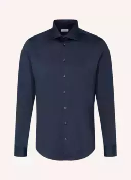 Рубашка узкого кроя Seidensticker, синий