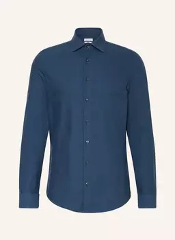 Рубашка узкого кроя Seidensticker, синий