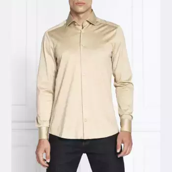 Рубашка узкого кроя Stenstrms, бежевый