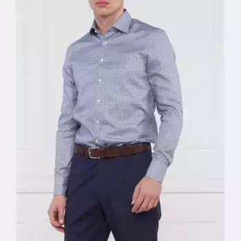 Рубашка узкого кроя Stenstrms, синий